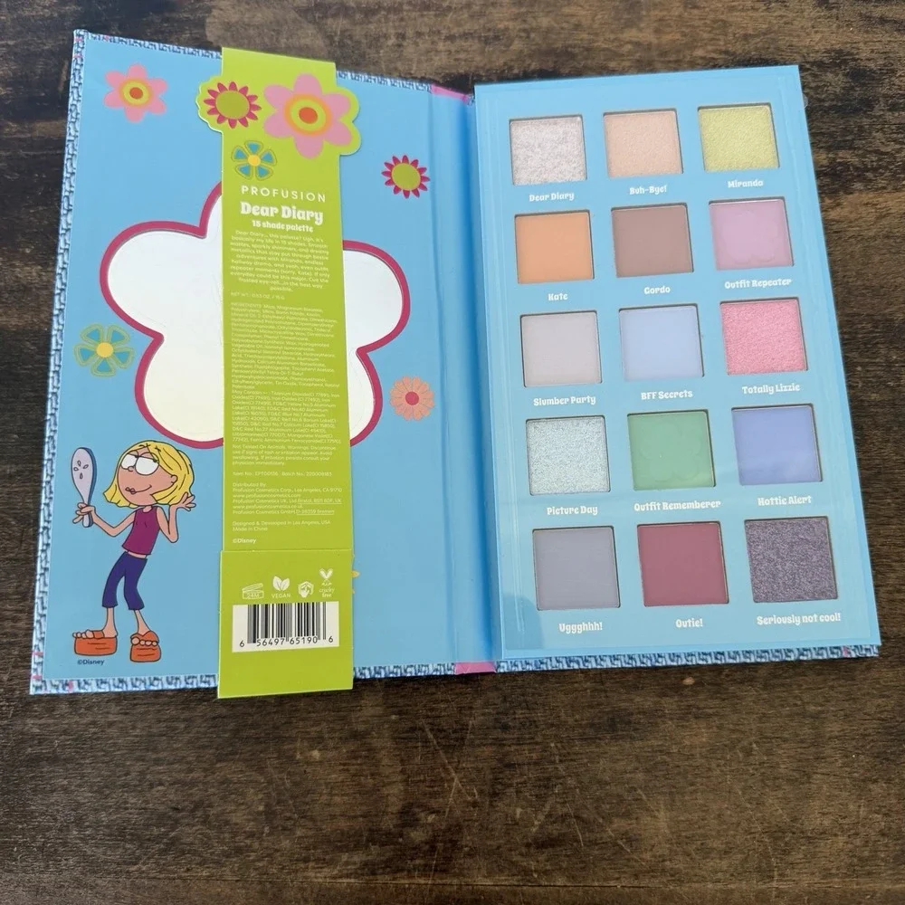 NEW Profusion Lizzie McGuire Dear Diary Eyeshadow Palette Shimmer Matte